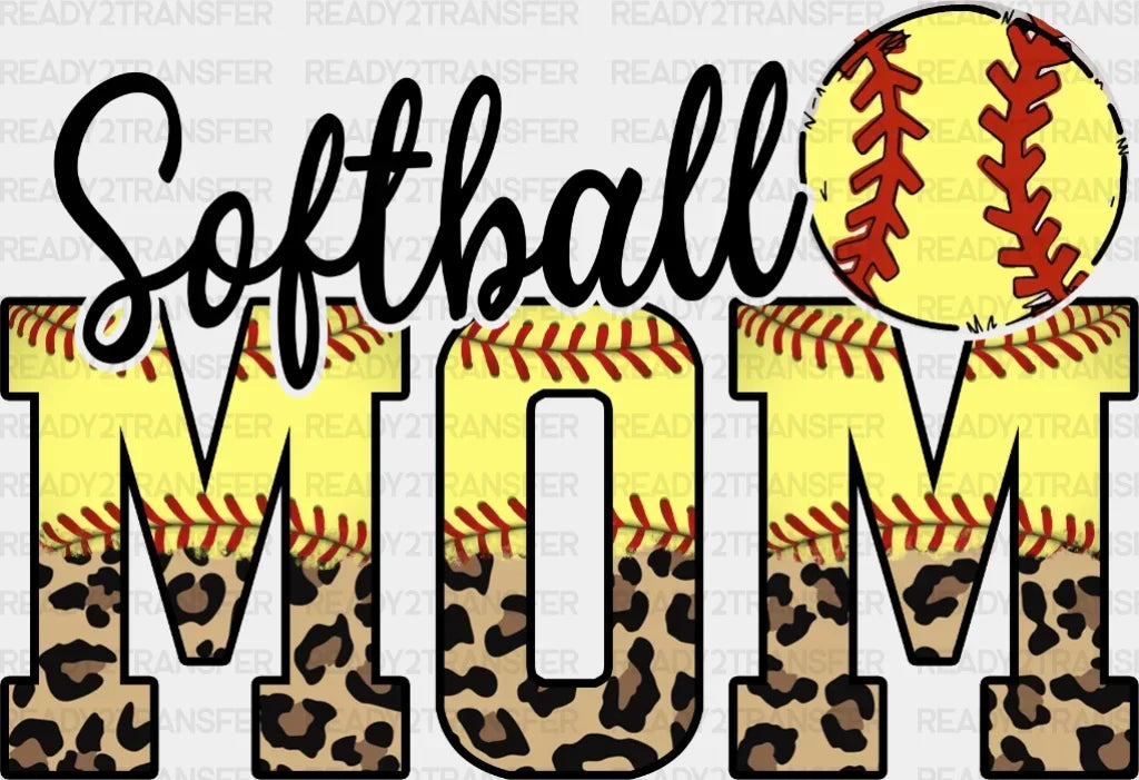 Leo Softball Mom Dtf Transfer
