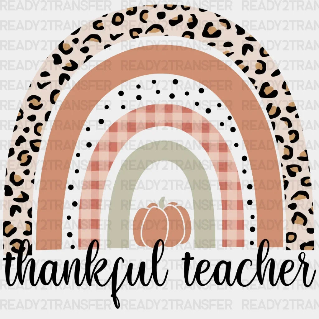 Leo Thankful Teacher Dtf Transfer