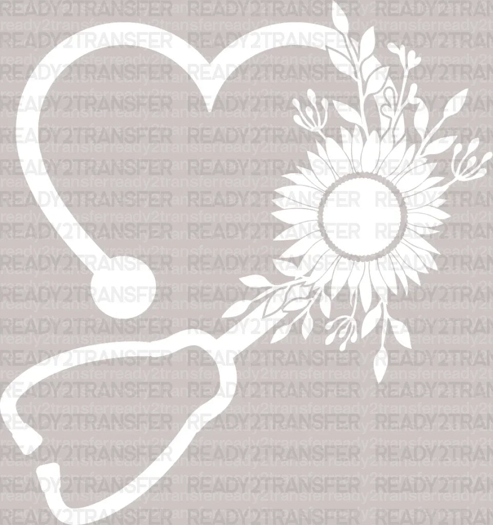 Leopard Nurse DTF Heat Transfer, Nurse Design, Healthcare Workers DTF ready2transfer White