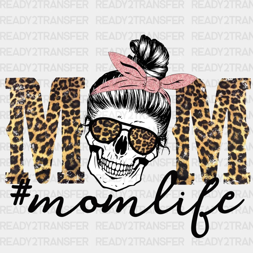 Leopard Skull Momlife Dtf Transfer