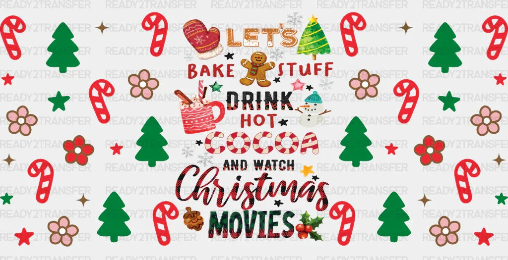 Let’s Bake Stuff - Christmas Cup Wrap Uv Sticker Permanent Dtf Decal
