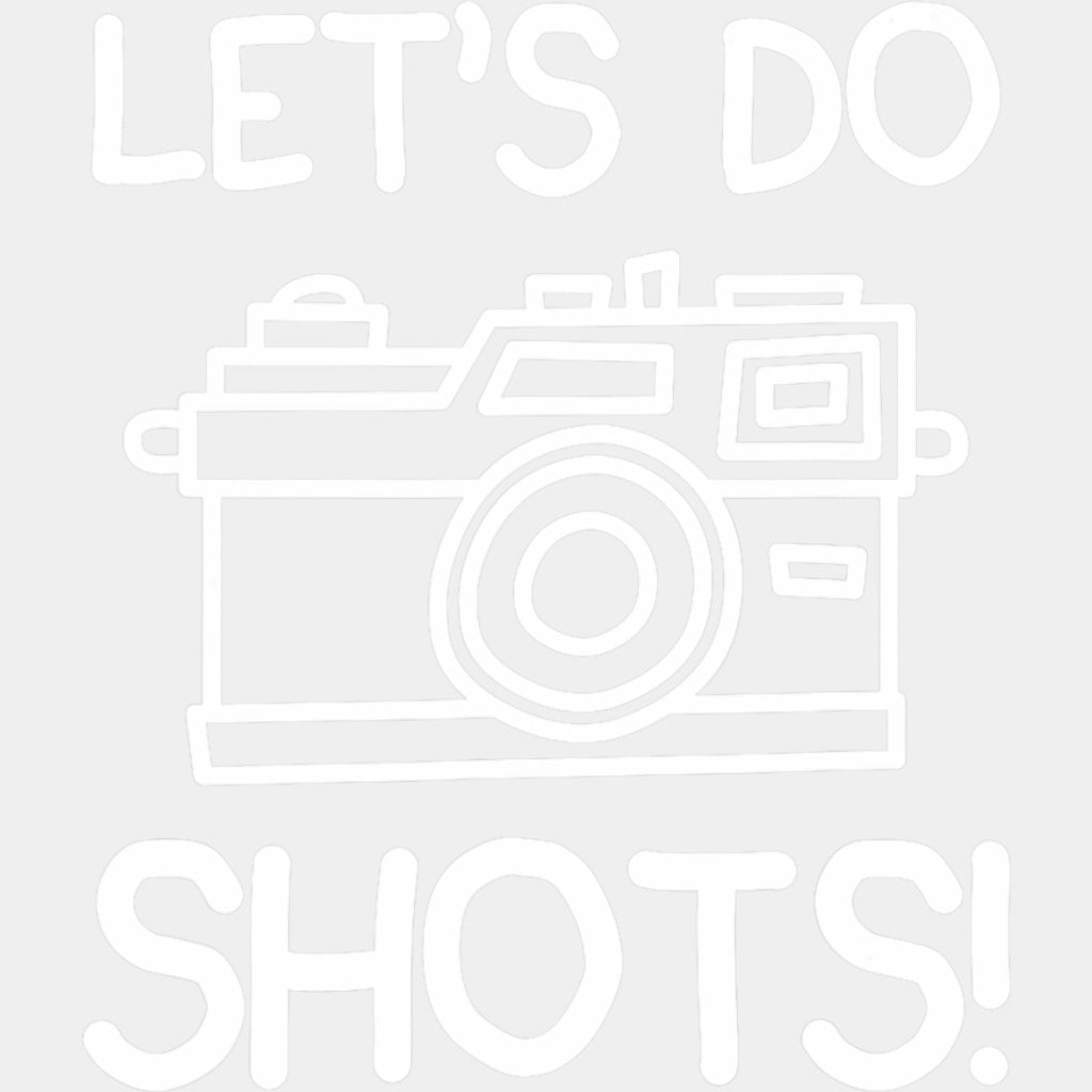 Let's Do Shots, Retro Camera B&W - Photography DTF Transfers ready2transfer Light Color Design (See Imaging)