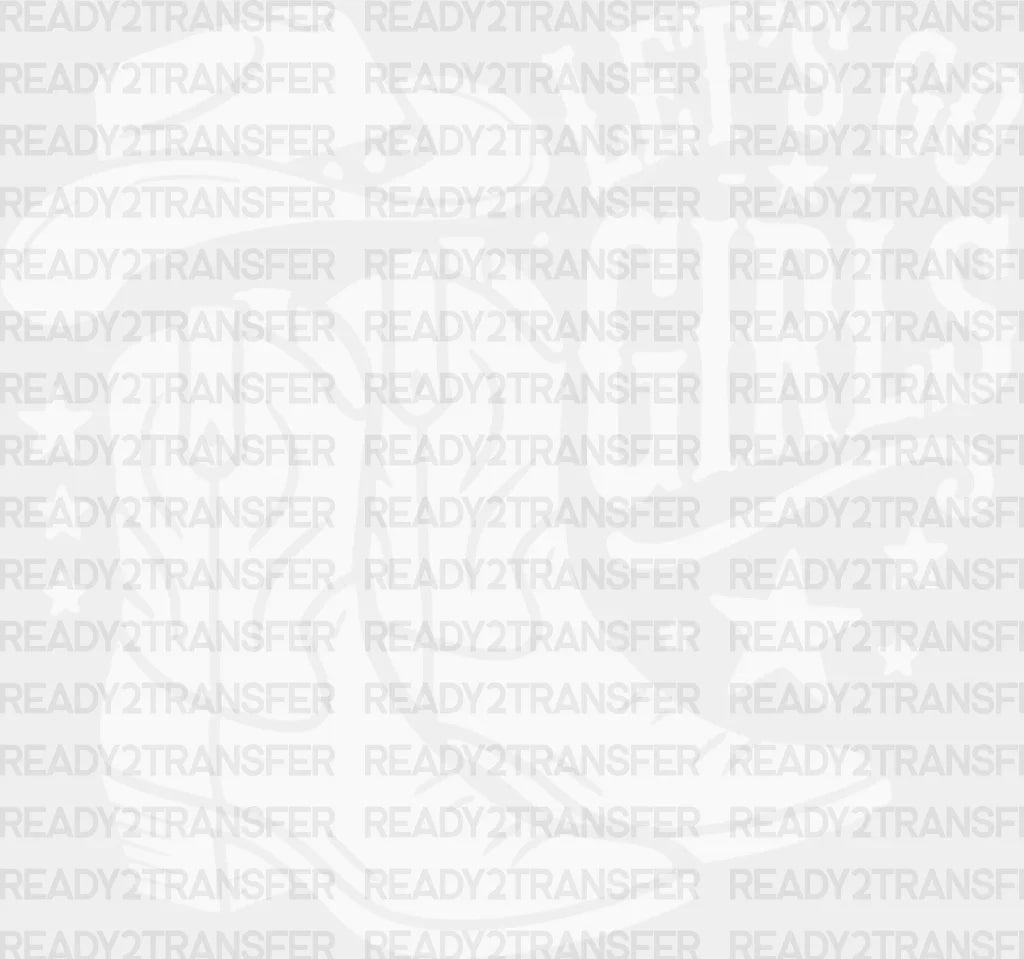 Let’s Go Girls Cowboy Boots And Hat - Cowgirl Dtf Transfer Adult Unisex S & M (10’’) / Light