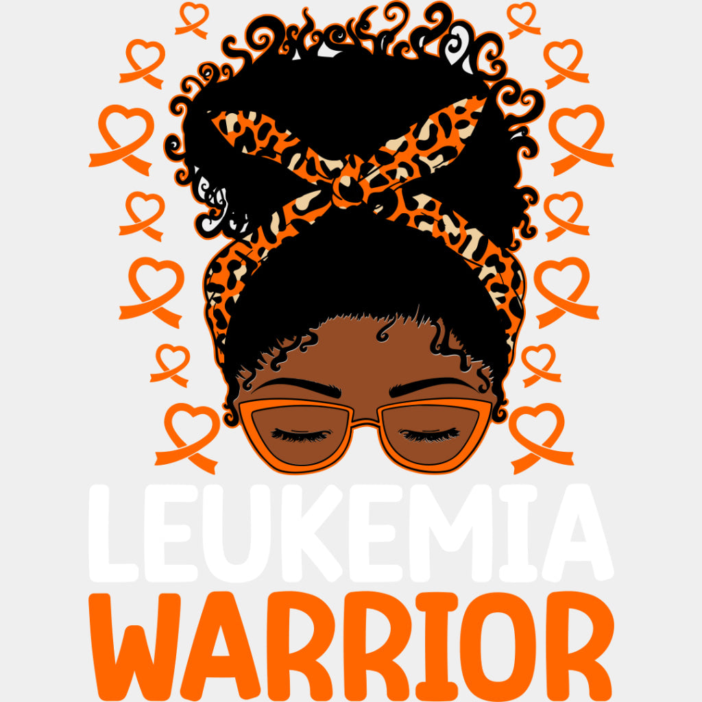 Leukemia Warrior Orange Design - Leukemia DTF heat transfer ready2transfer Light Color Design ( See imaging )