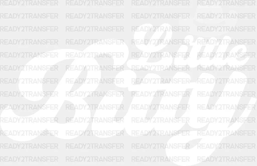 Little Bitty - Kids Dtf Heat Transfer Adult Unisex S & M (10’’) / Light Color Design (See Imaging)