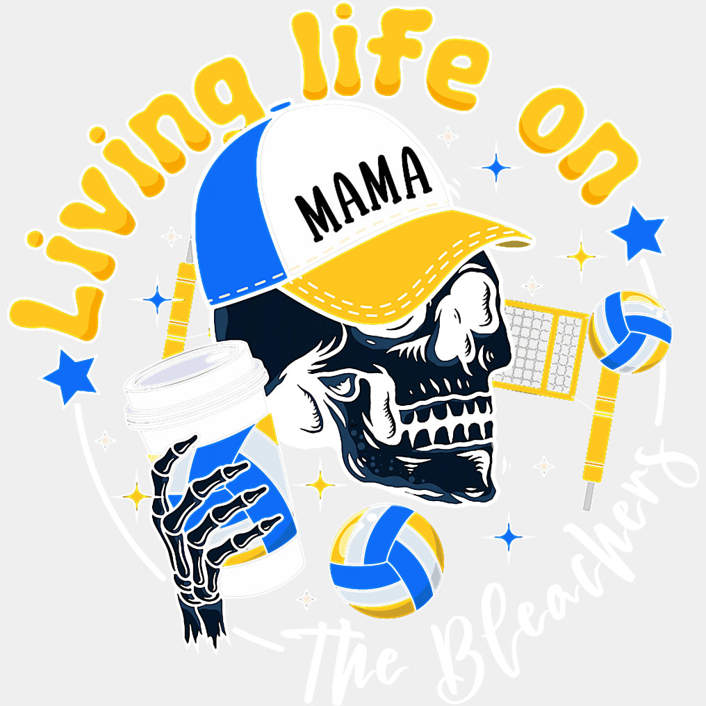Living Life On The Bleachers - Volleyball DTF Transfers ready2transfer Light Color Design (See Imaging)