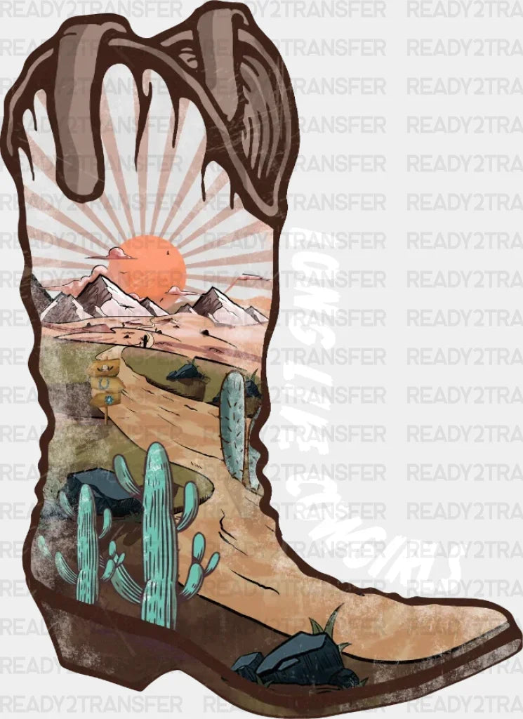 Long Live Cowgirls Boots Dtf Transfer