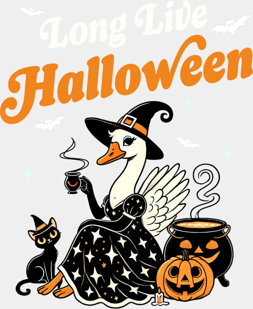 Long Live Halloween Halloween DTF Transfer Adult Unisex S & M (10’’) / Light Color Design (See Imaging)