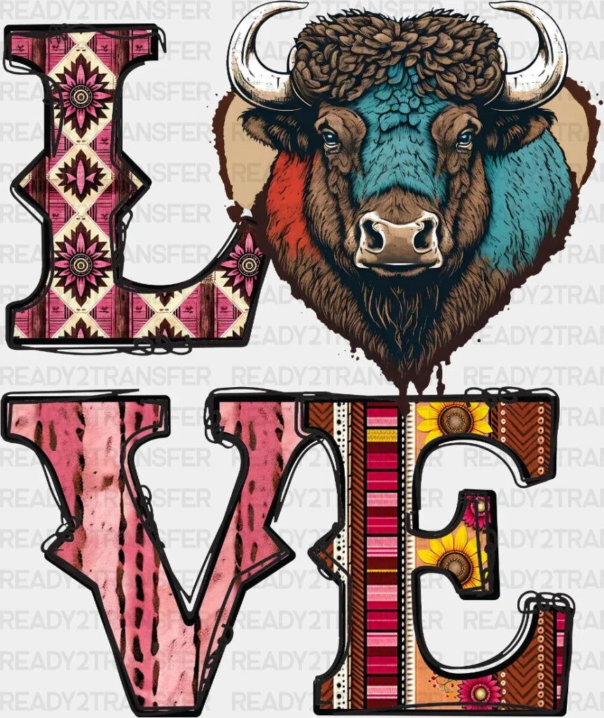 Love Bulls Dtf Transfer