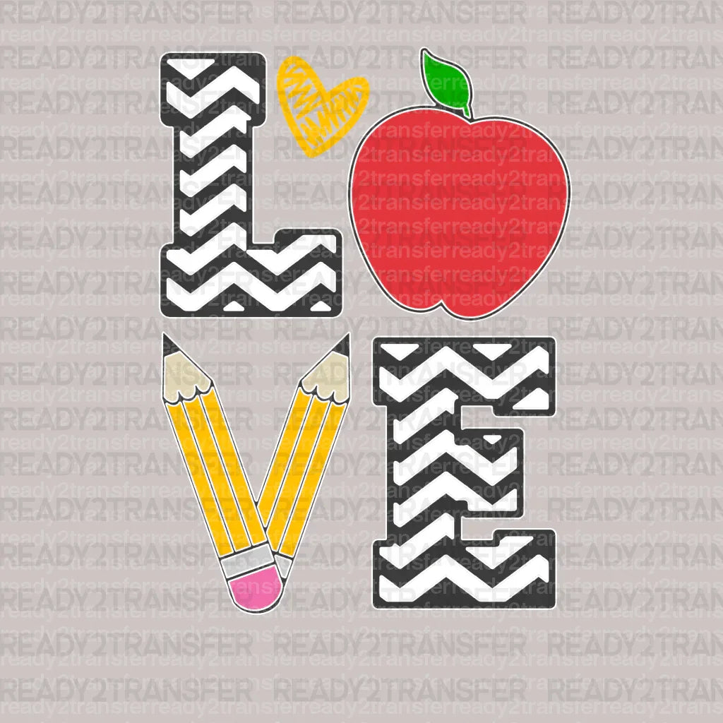 Love Pencil DTF Transfer - ready2transfer
