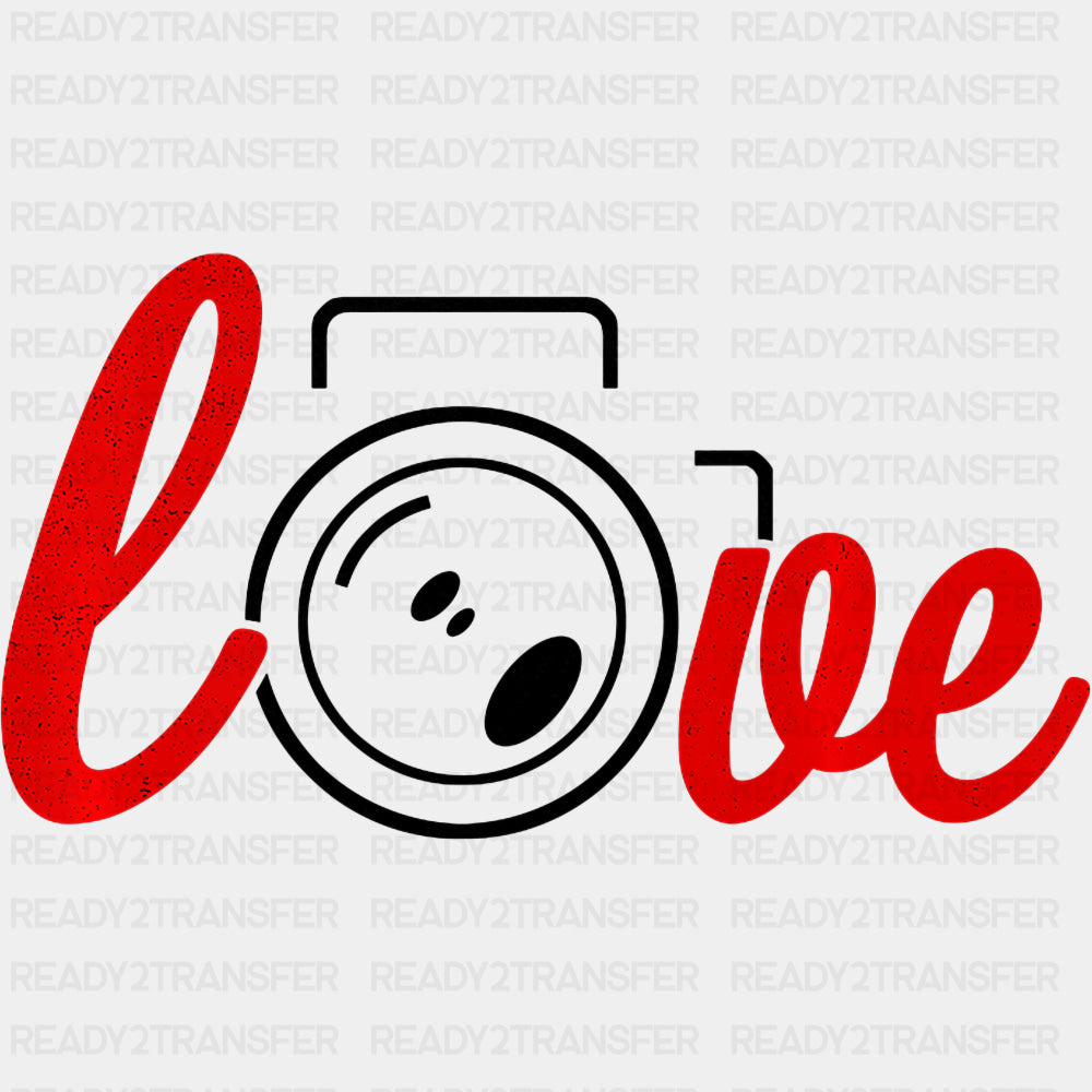 Love, Red Cursive - Photography DTF Transfers ready2transfer Dark Color Design (See Imaging)