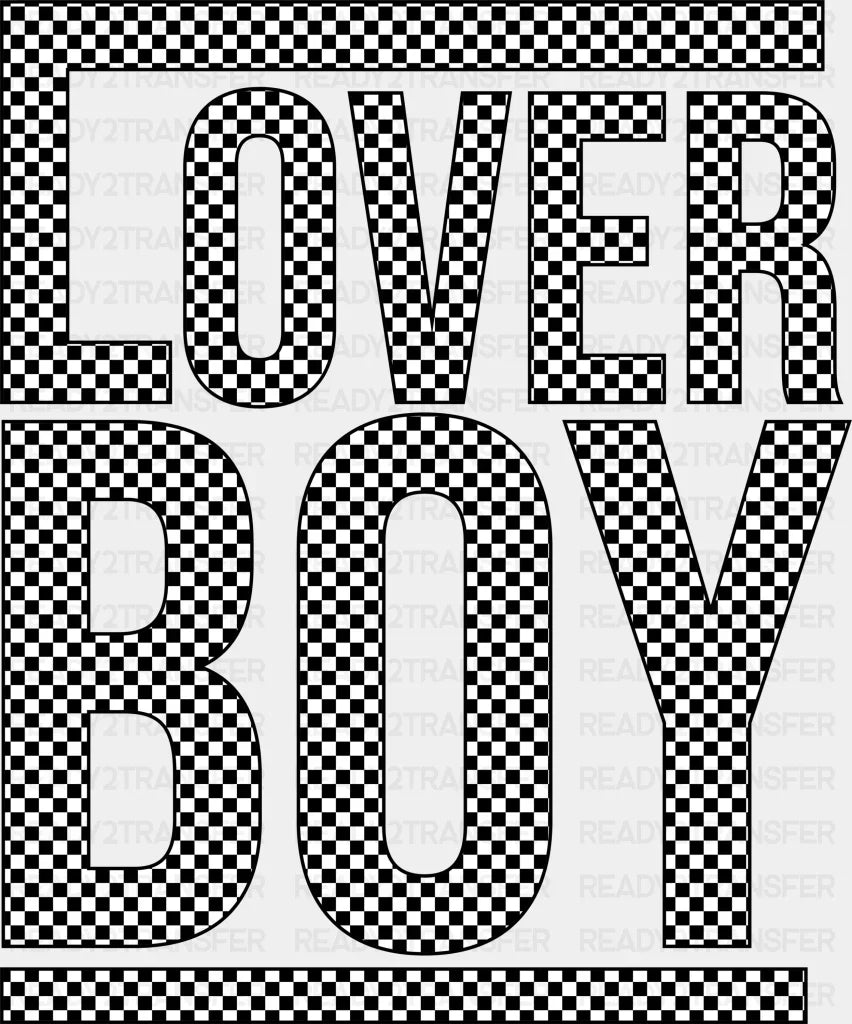 Lover Boy Design Dtf Transfer