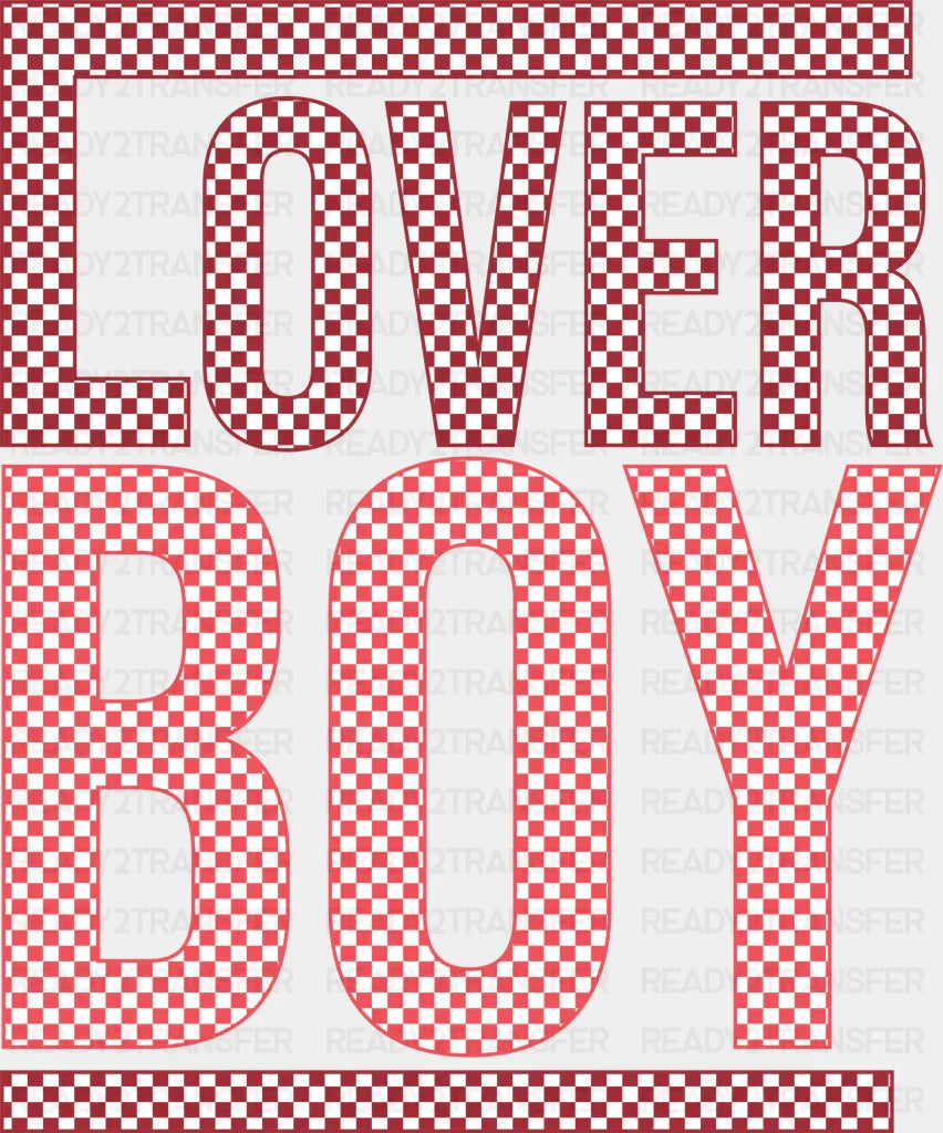 Lover Boy Red Design Dtf Transfer