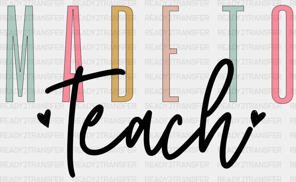 Madeto Teach DTF Transfer ready2transfer Black