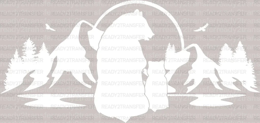 Mama Bear Mother's Day DTF Heat Transfer, Mama Design, Mom DTF - ready2transfer