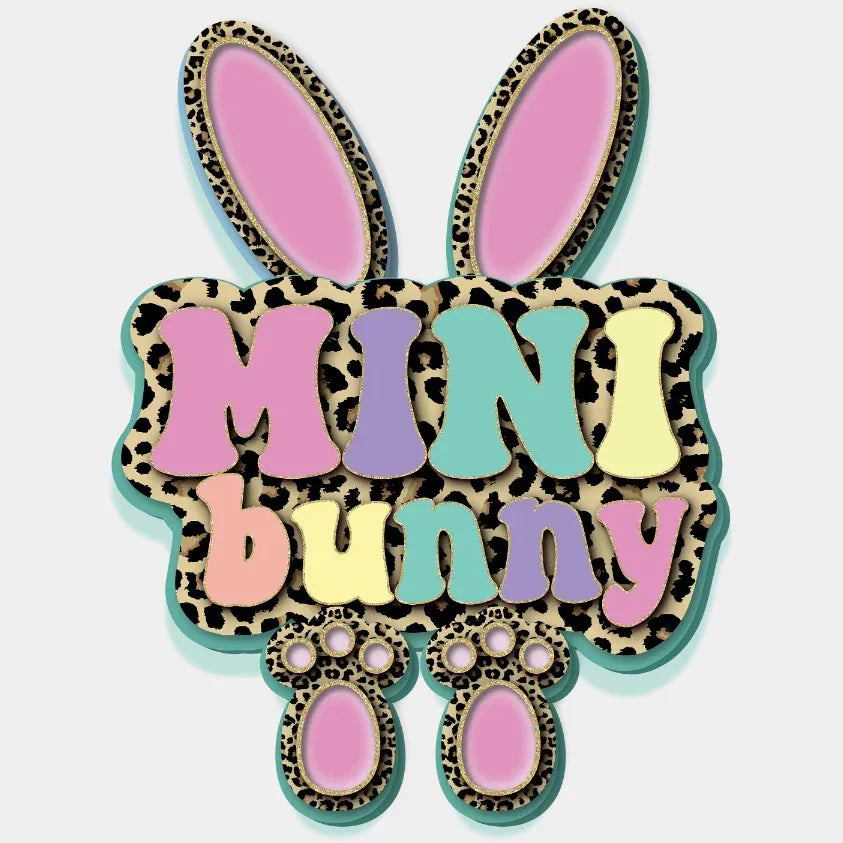 Mama Bunny Mini Easter Dtf Heat Transfer Design