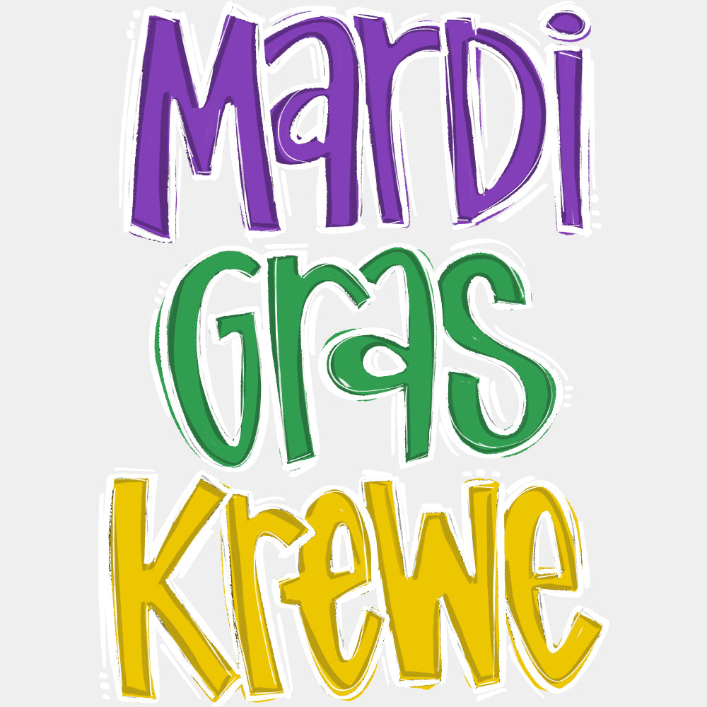 Mardi Gras Krewe - Mardi Gras DTF Transfers ready2transfer Light Color Design (See Imaging)