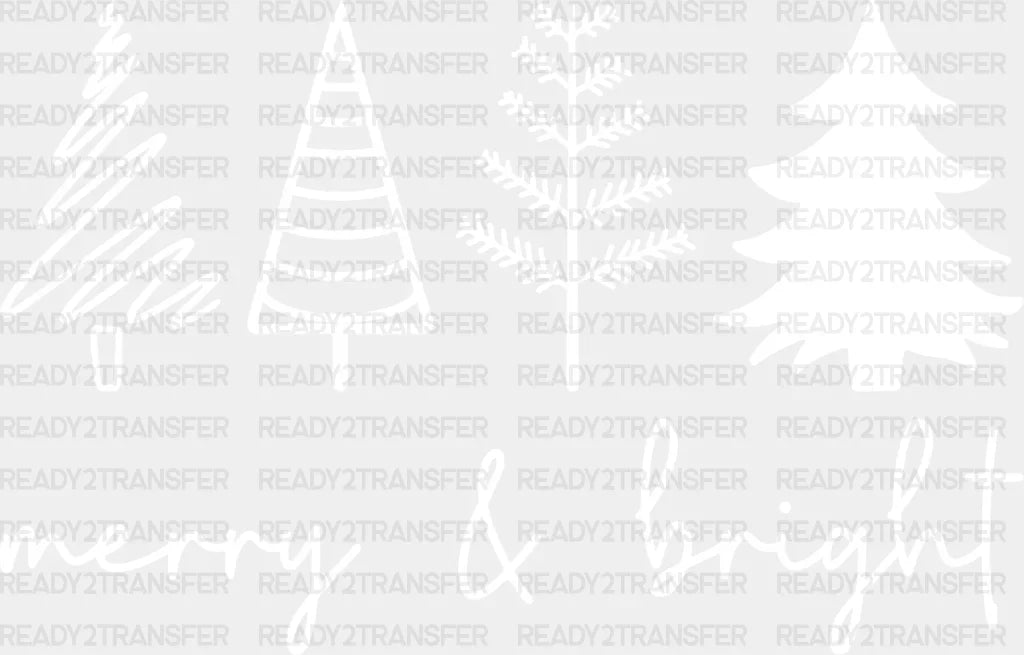 MERRY and BRIGHT DTF Transfer ready2transfer