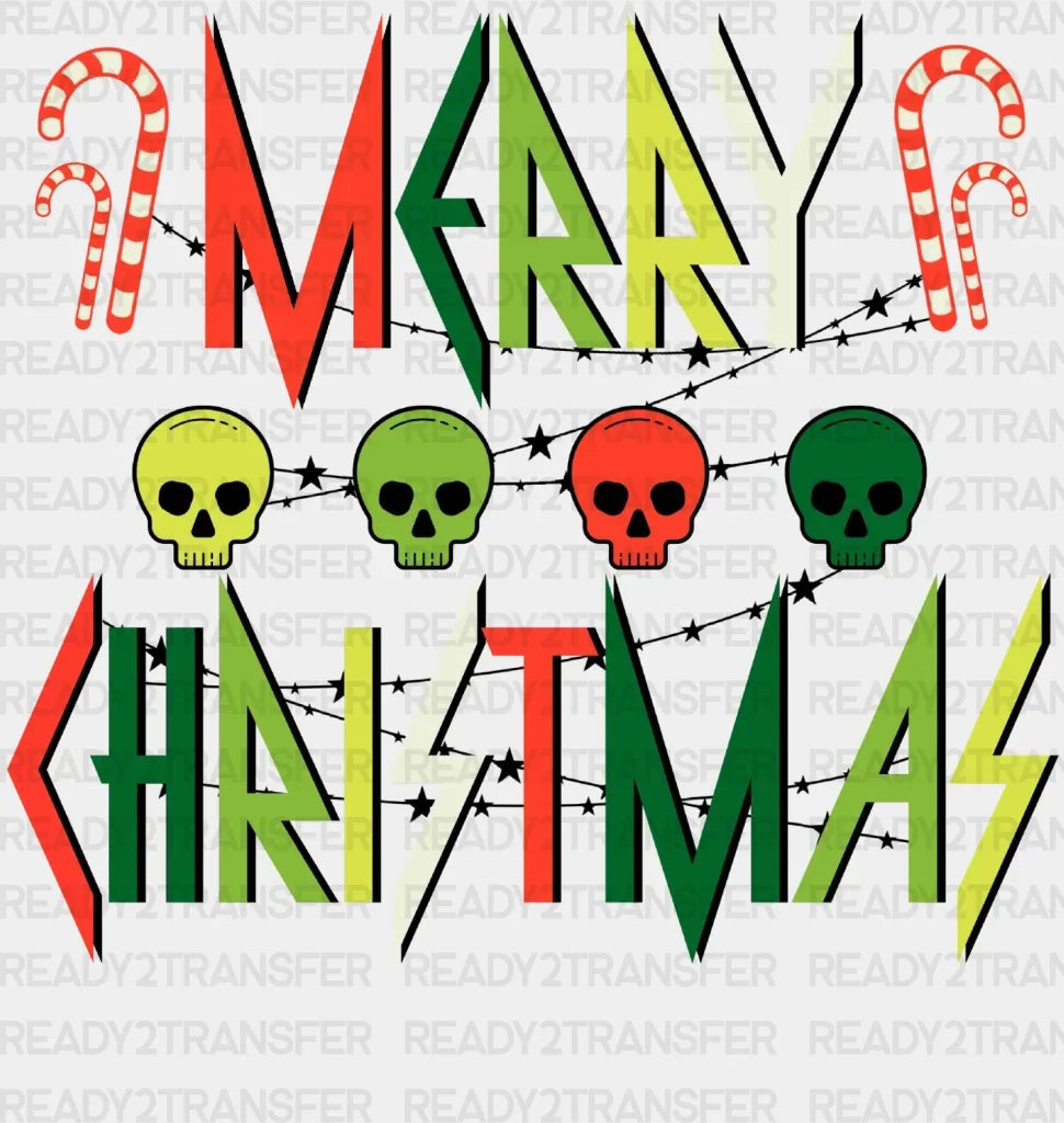 Merry Christmas Candy Dtf Transfer