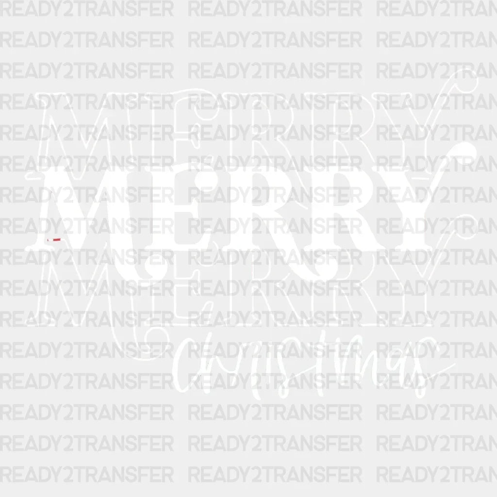 Merry Christmas Dtf Transfer