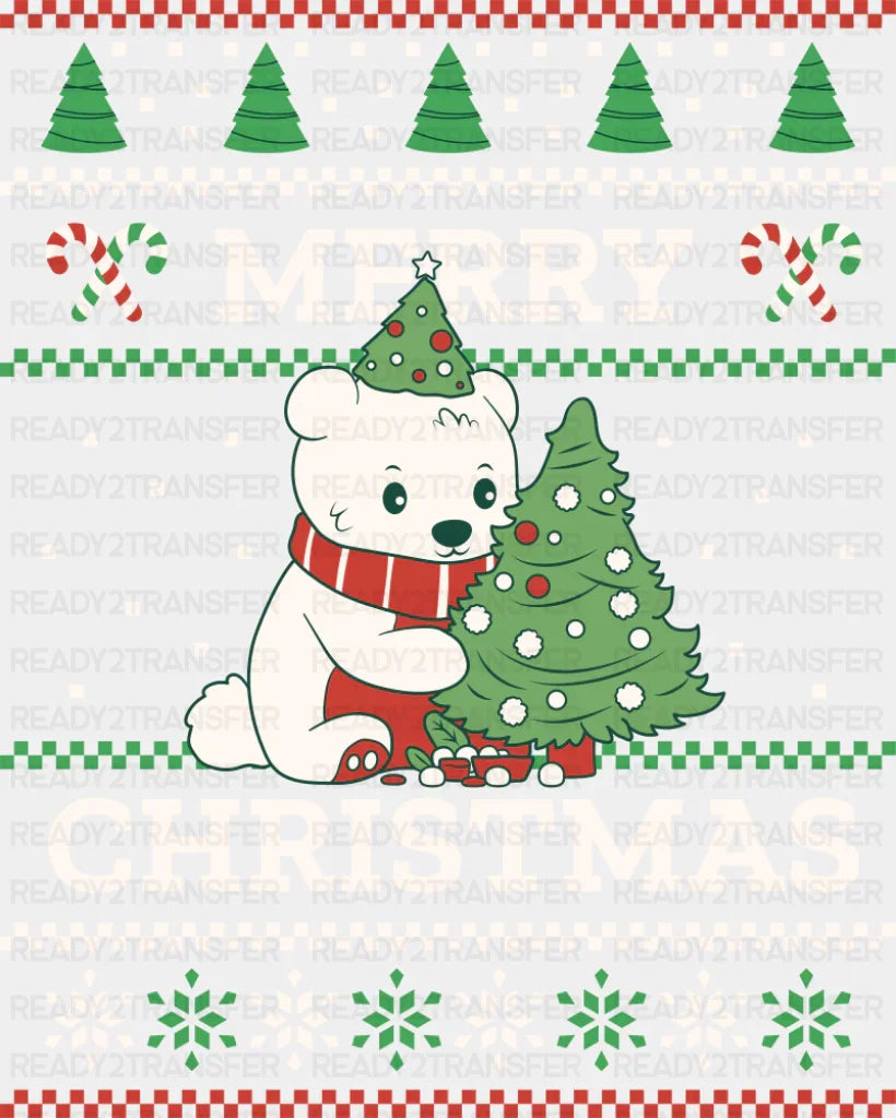 Merry Christmas Trees - Christmas DTF Transfer ready2transfer