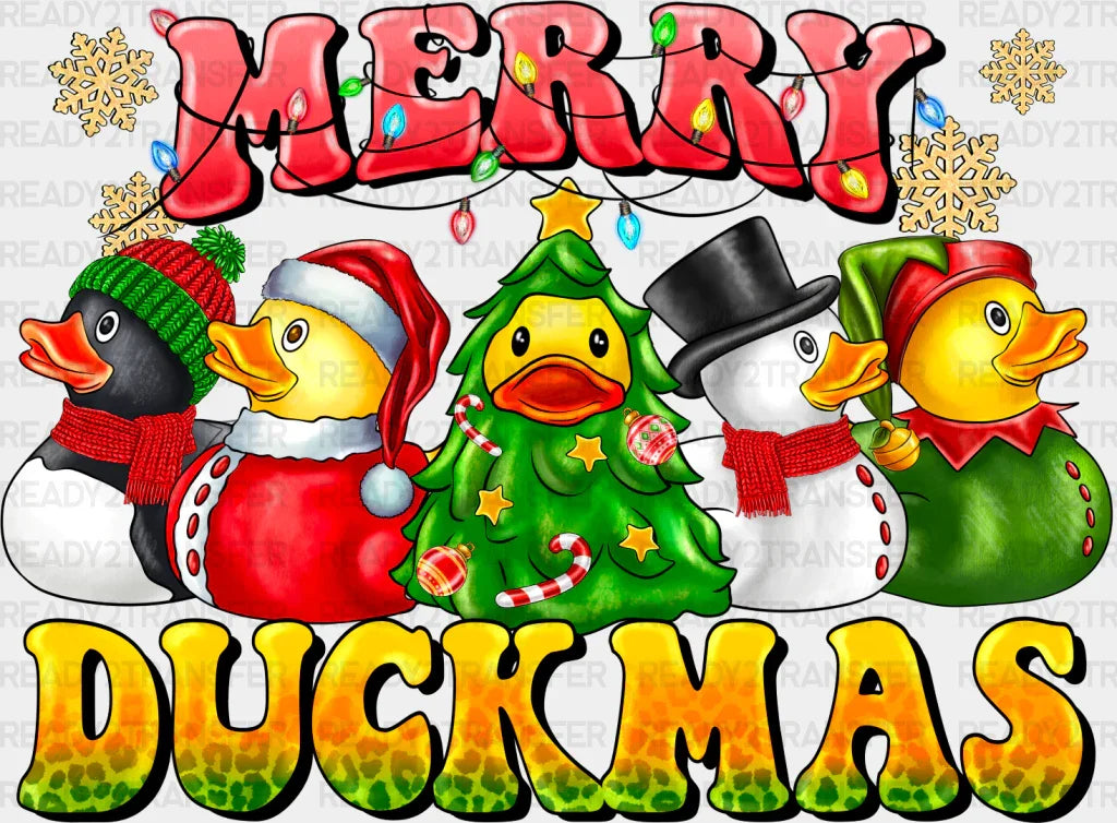 Merry Duckmas - Christmas Dtf Transfer