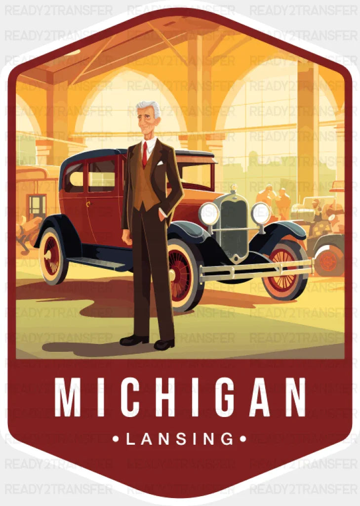 Michigan Lansing - States & Cities DTF Transfer