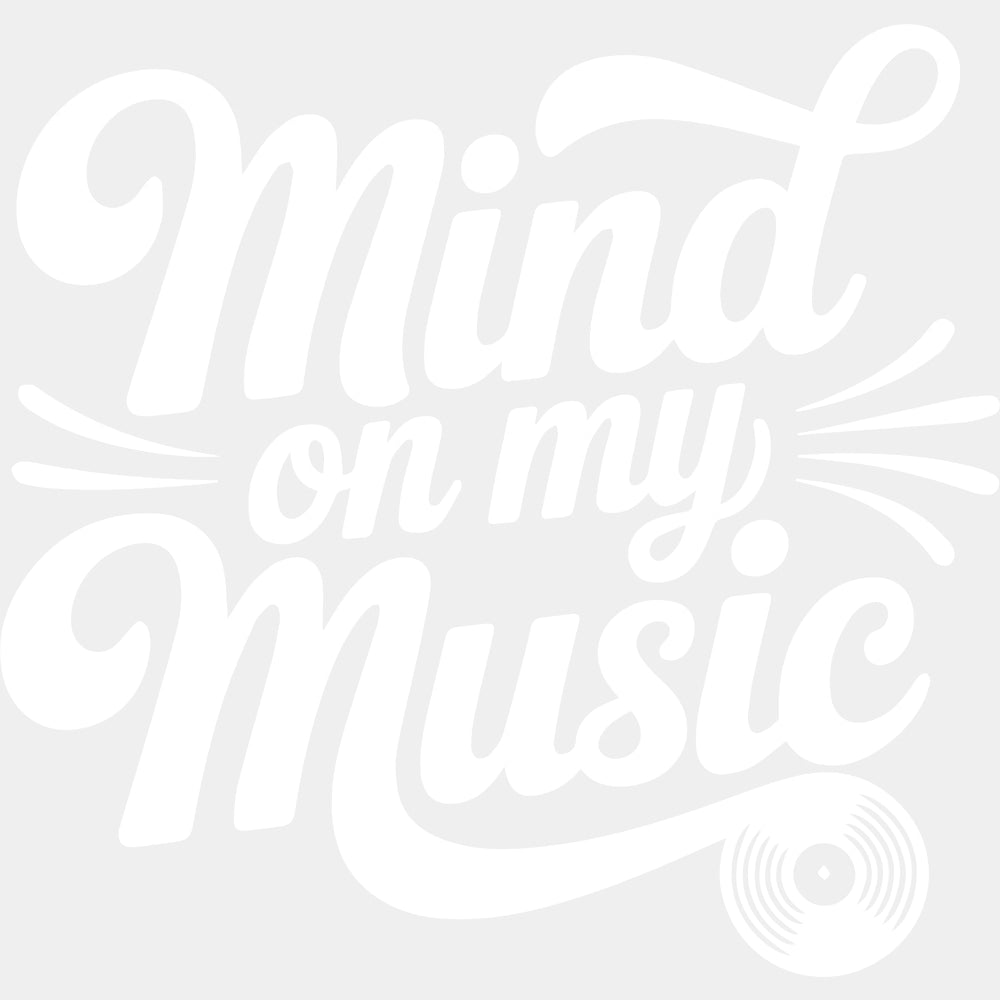 Mind On My Music - Music DTF Transfers ready2transfer Light Color Design (See Imaging)