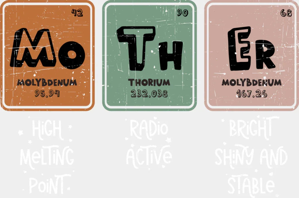 Mo Th Er High Melting Point Radioactive Bright Shiny Stable - Mother’s Day DTF Transfer Adult Unisex - S & M (10’’)