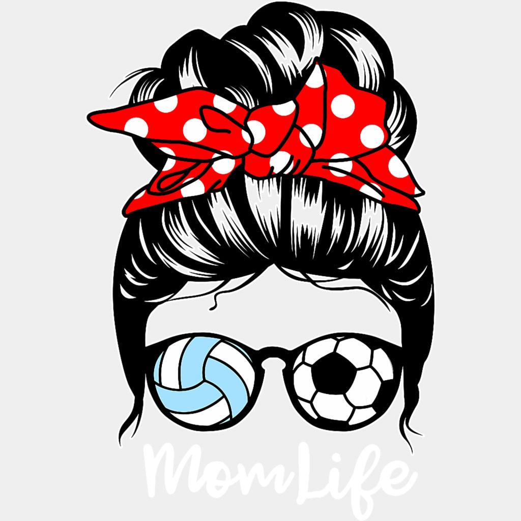 Mom Life - Volleyball DTF Transfers ready2transfer Light Color Design (See Imaging)