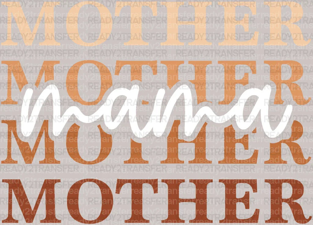 Mother's Day DTF Heat Transfer, Mama Design, Mom DTF - ready2transfer