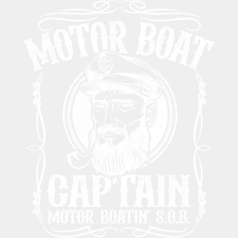 Motor Boat Captain - Boating DTF Transfers ready2transfer Light Color Design (See Imaging)