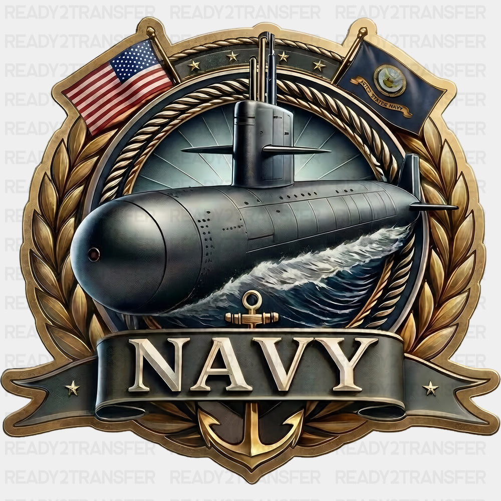 Navy Submarine - Navy DTF Transfers