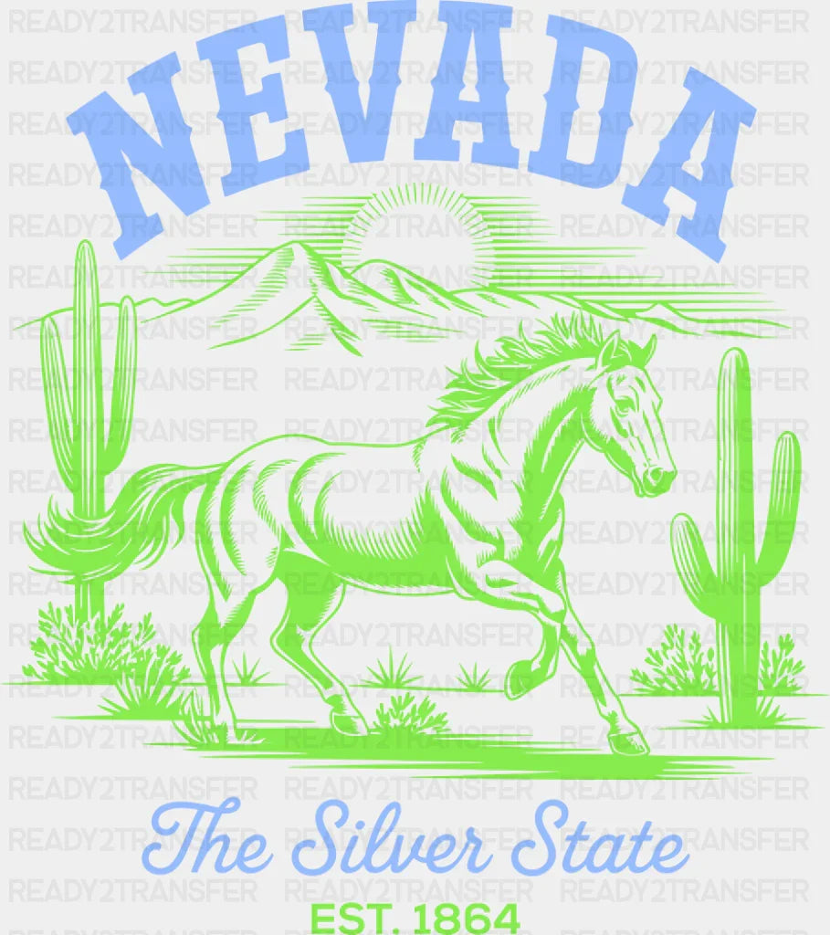 Nevada The Silver State - States & Cities DTF Transfer