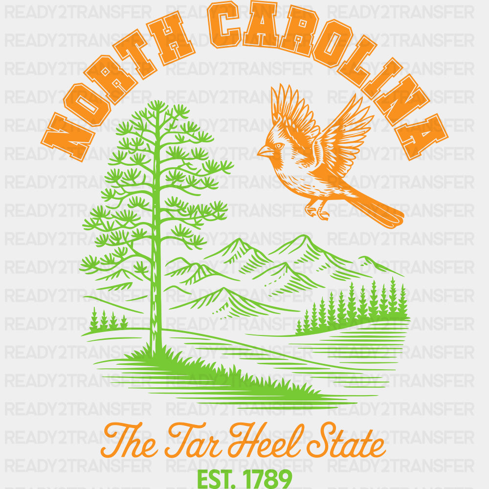 North Carolina The Tar Heel State - States & Cities DTF Transfer ready2transfer