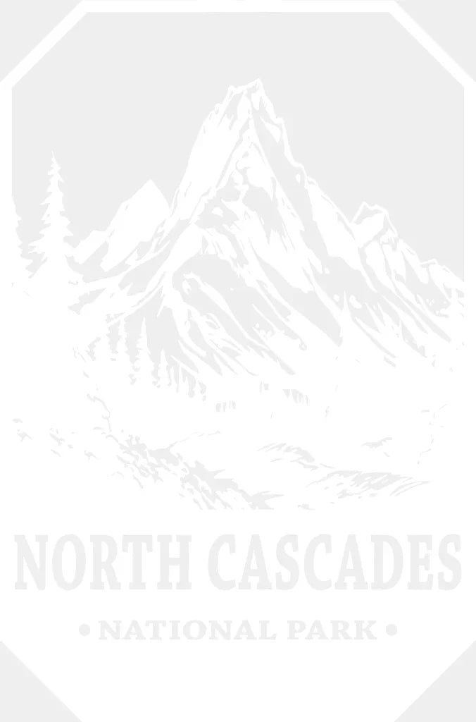 North Cascades National Park Design - National Parks DTF Transfers ready2transfer White