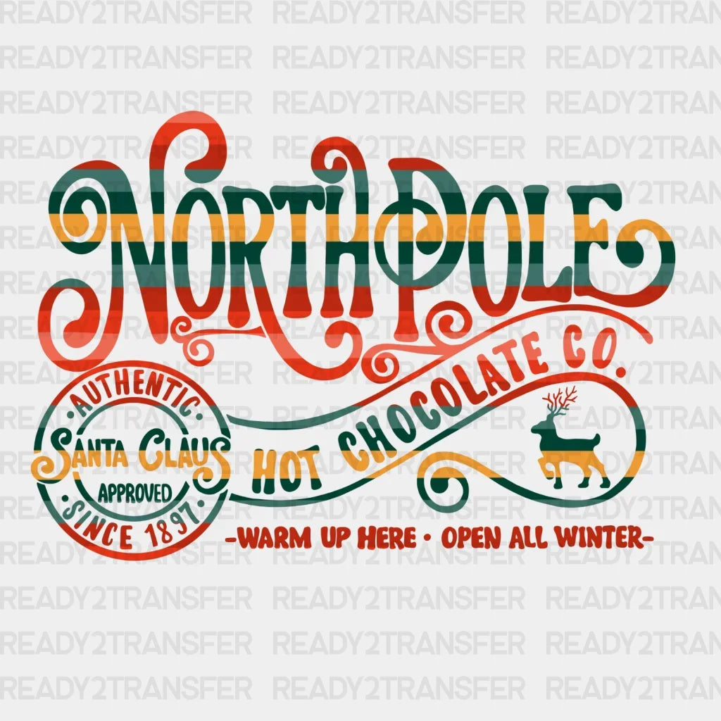 NORTHPOLE HOT CHOCOLATE DTF Transfer ready2transfer