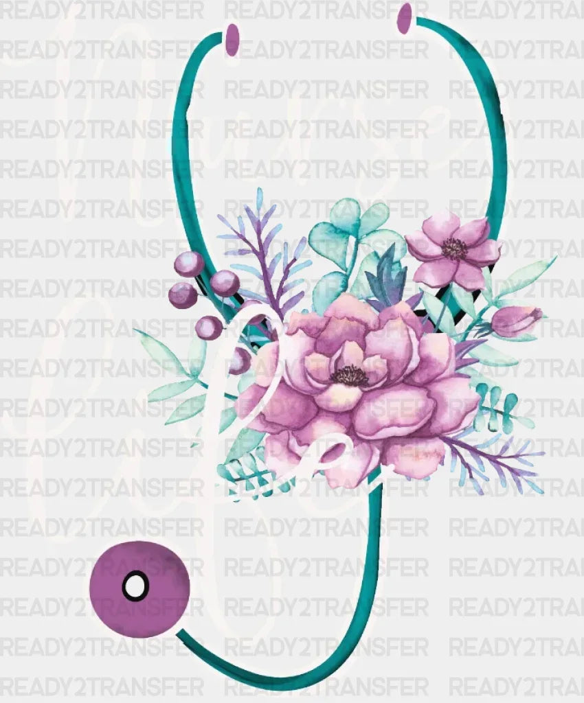 Nurse Life DTF Heat Transfer, Nurse Design, Healthcare Workers DTF ready2transfer