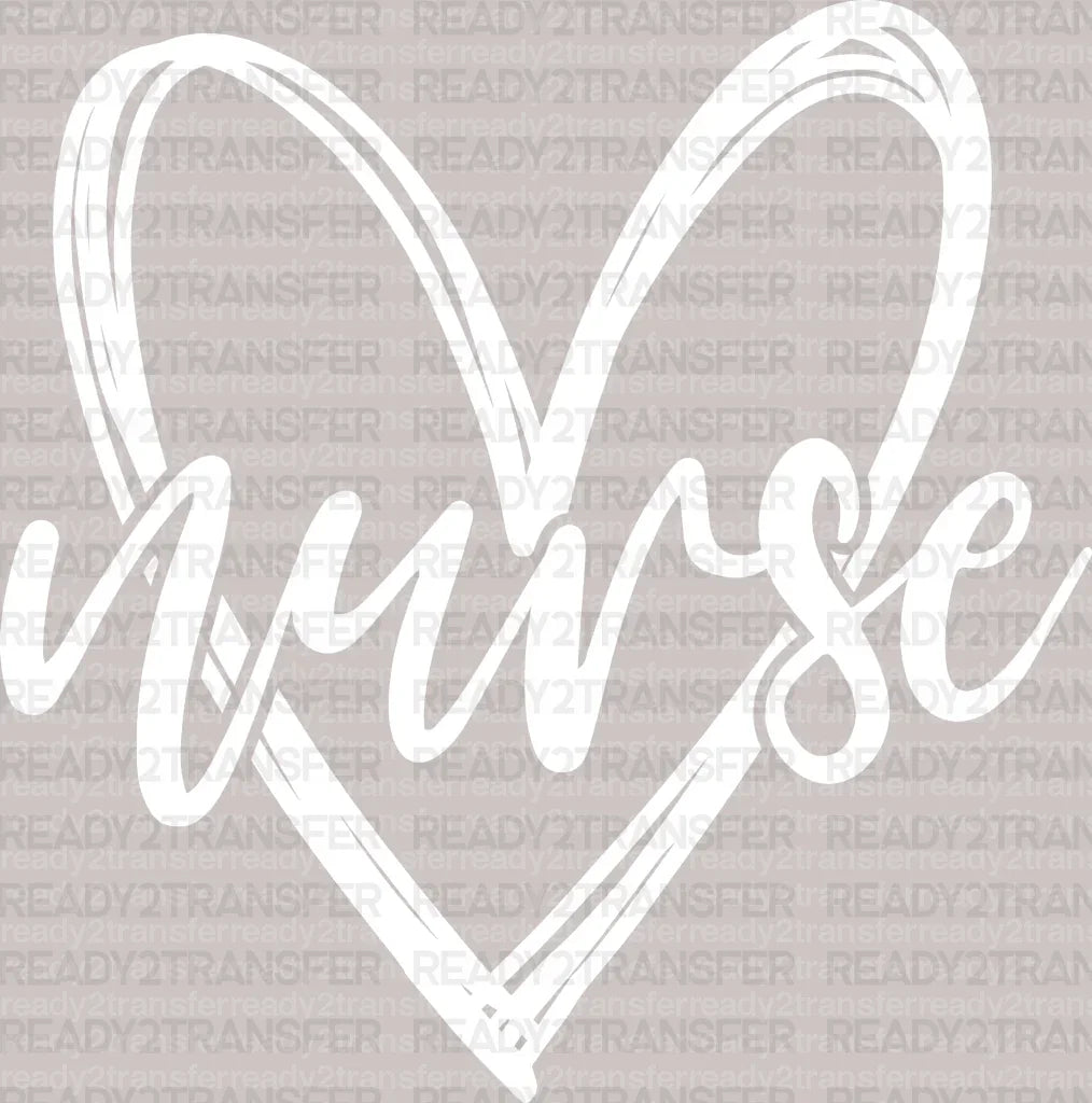 Nurse Love Bombing DTF Transfer ready2transfer White