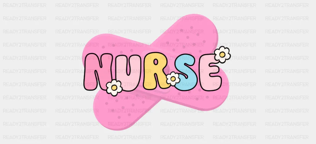 Nurse Pink Band-Aid - Nurse Cup Wrap UV Sticker Permanent UV DTF Decal