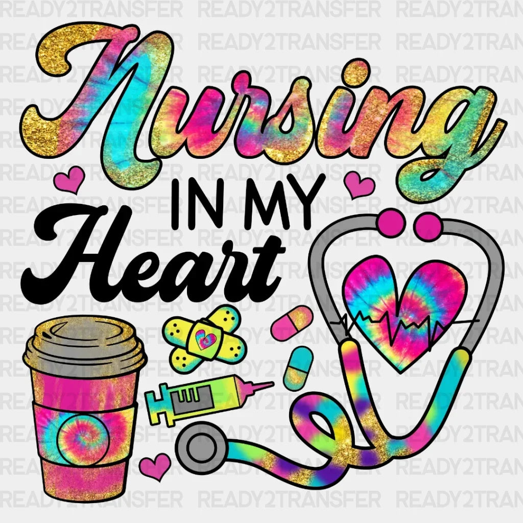 Nursing In My Heart DTF Transfer ready2transfer