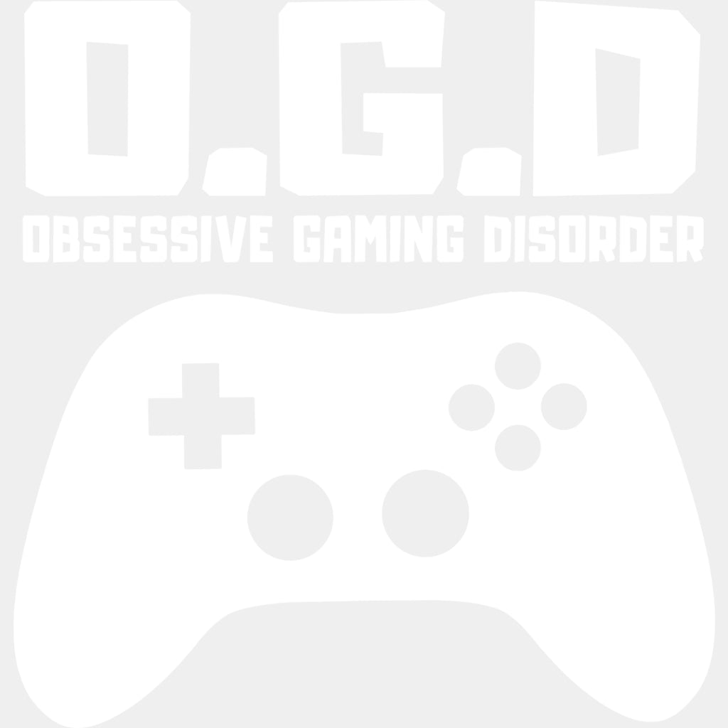 Obsessive Gaming Disorder - Video Game DTF Heat Transfer ready2transfer Light Color Design ( See imaging )