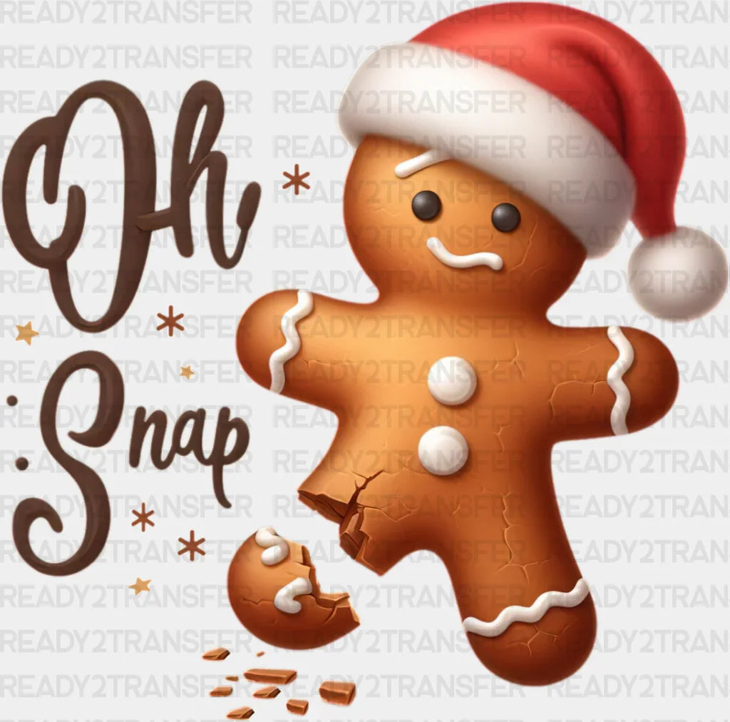 Oh Snap Cookie Design - Christmas Dtf Transfer