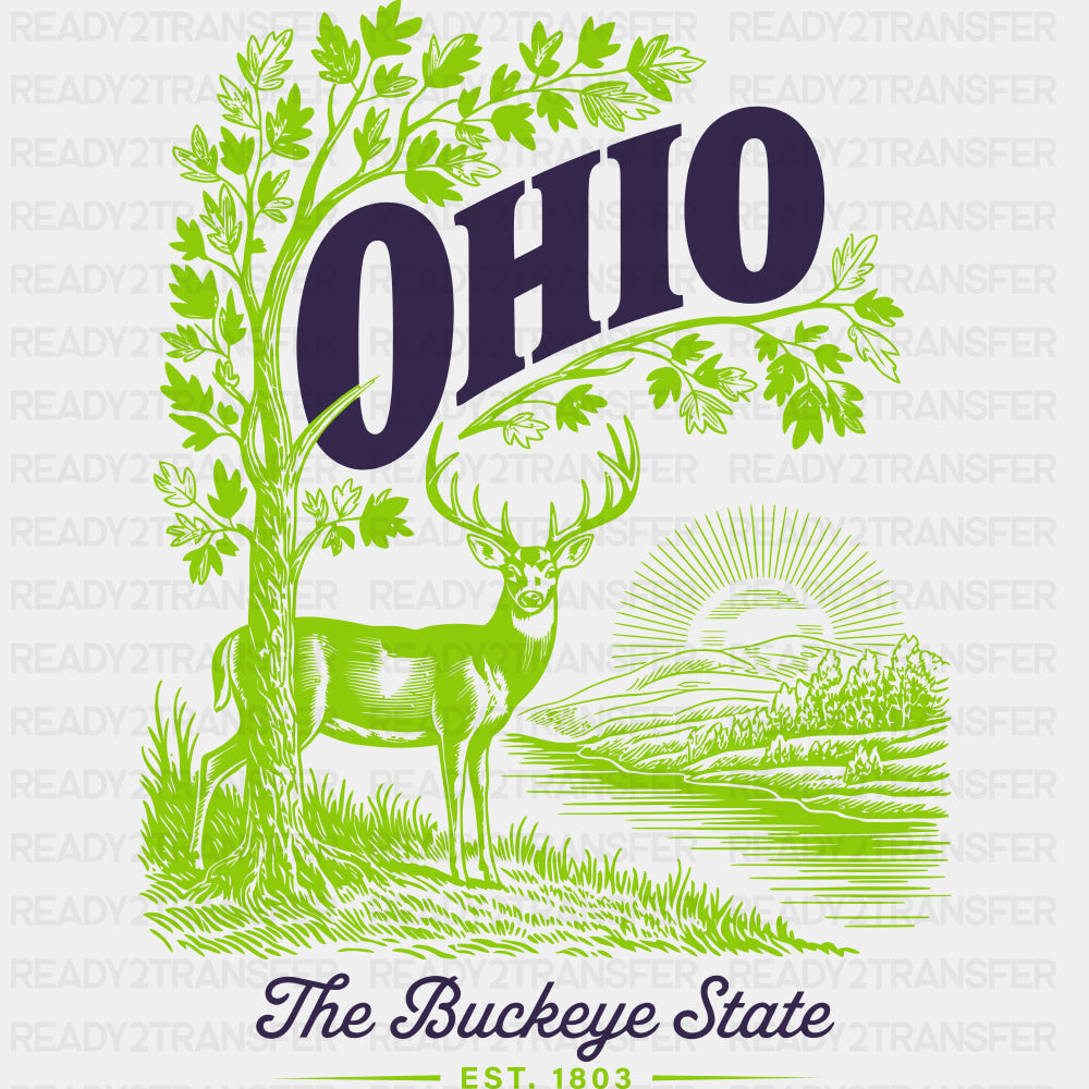 Ohio The Buckeye State - States & Cities DTF Transfer ready2transfer