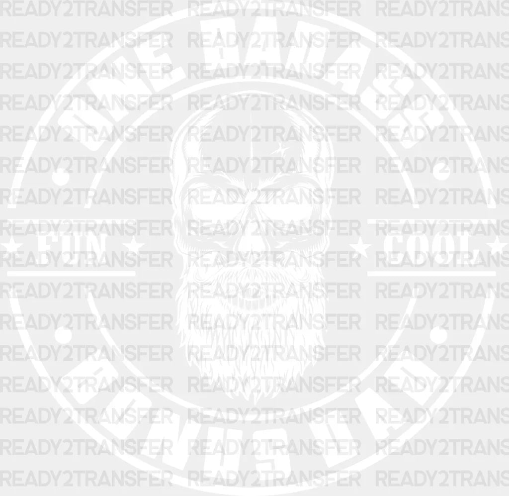 One Badass Bonus Dad - Father’s Day Dtf Heat Transfer Adult Unisex S & M (10’’) / Light Color