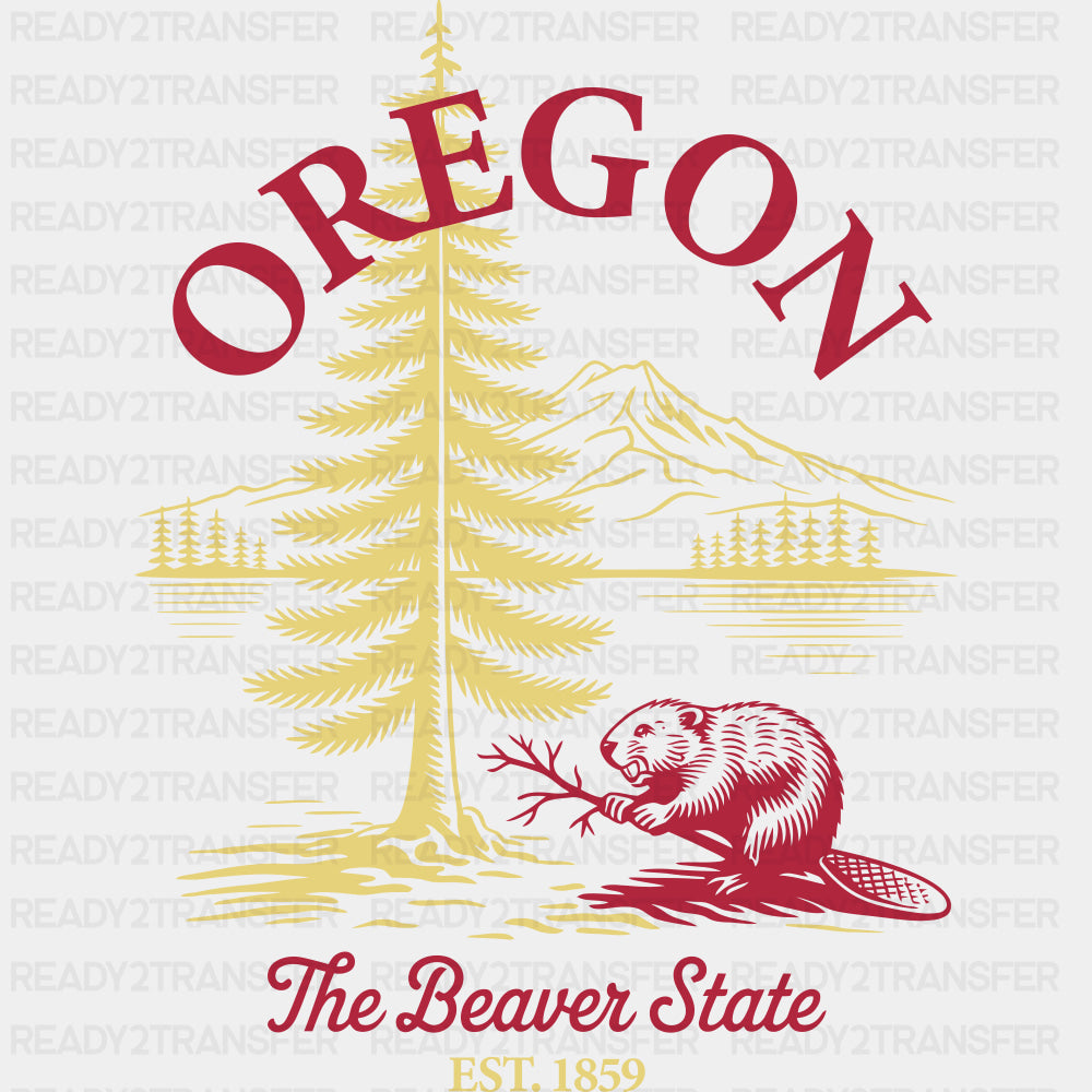Oregon The Beaver State - States & Cities DTF Transfer ready2transfer