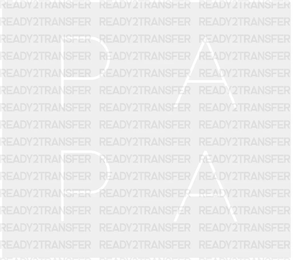 Papa Father’s Day Dtf Transfer Adult Unisex - S & M (10’) / White