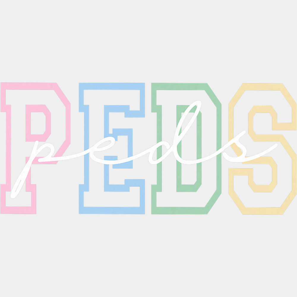 Peds - Pediatric Nurse DTF Transfers ready2transfer Light Color Design (See Imaging)