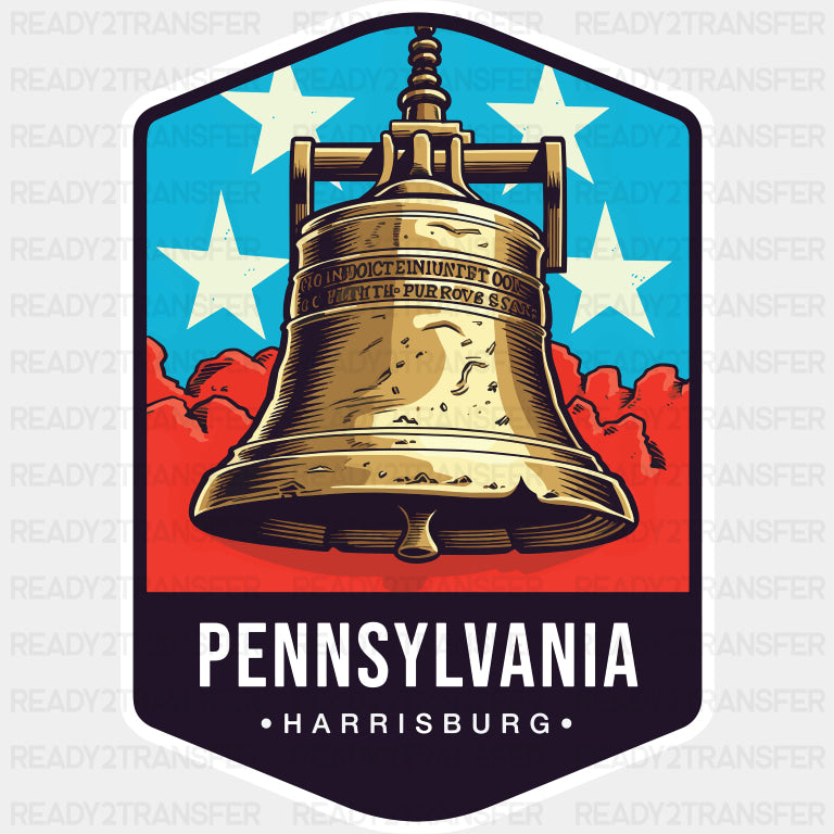 Pennsylvania Harrisburg - States & Cities DTF Transfer ready2transfer