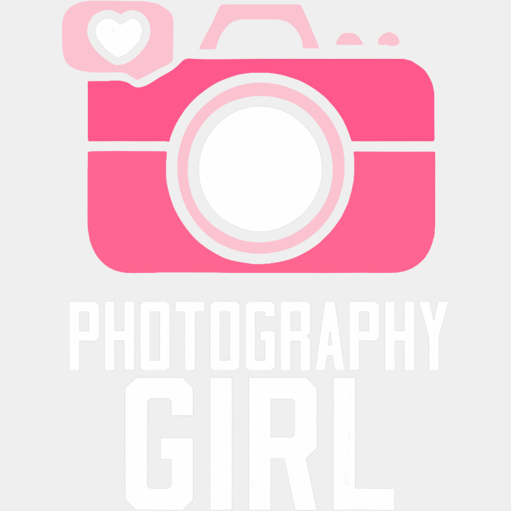 Photography Girl, Pink Camera - Photography DTF Transfers ready2transfer Light Color Design (See Imaging)